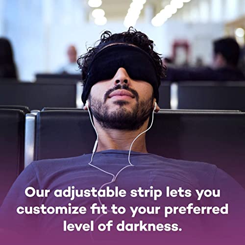 Cabeau Travel Neck Pillow and Eye Mask Set, Memory Foam Neck and Head Support Pillow for Traveling, Airplane, Car Headrest, Office Chair, Blackout Sleep Mask for Home and Travel, Sleeping Earplugs Inc