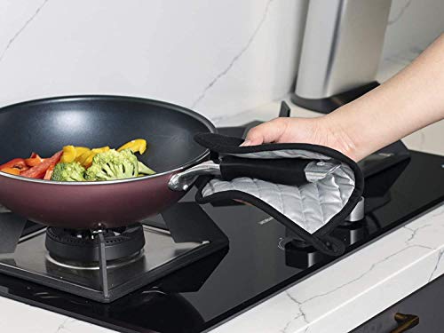 5 Pack Pot Holders for Kitchen Clearance (Black)