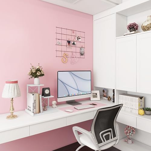 Desk Shelf, Wood Small Bookshelf Desktop Shelves and Organizer, Freestanding 3 Tier Storage Display Stand Home Office Decor for Books Plants Toys, White