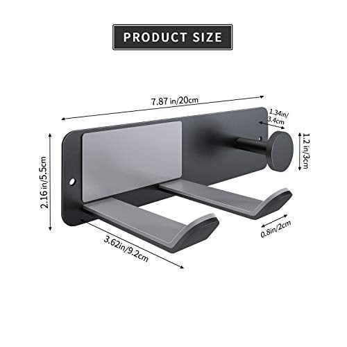 Hair Dryer Holder Wall Mounted, Stainless Steel Self Adhesive Blow Dryer Holder Rack for Dyson Supersonic Hair Dryer,Black