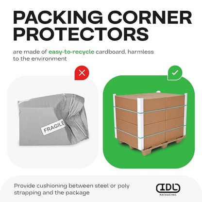 2” x 2” x 48” Cardboard Edge Protector (Pack of 20... (200 Count | White | Cardboard)