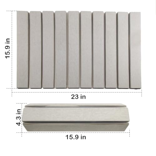 Stone Bath Mat Bathtub Mat Foldable Bathroom Mat Quick Drying Floor Mat | Diatomaceous Earth Bath Mat Anti-Skid Absorbent Quick Bath Mat for Bathtub Bathroom Kitchen