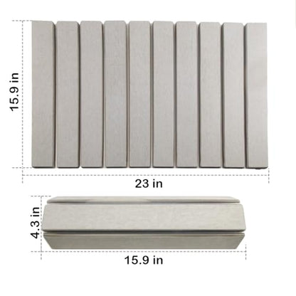 Stone Bath Mat Bathtub Mat Foldable Bathroom Mat Quick Drying Floor Mat | Diatomaceous Earth Bath Mat Anti-Skid Absorbent Quick Bath Mat for Bathtub Bathroom Kitchen