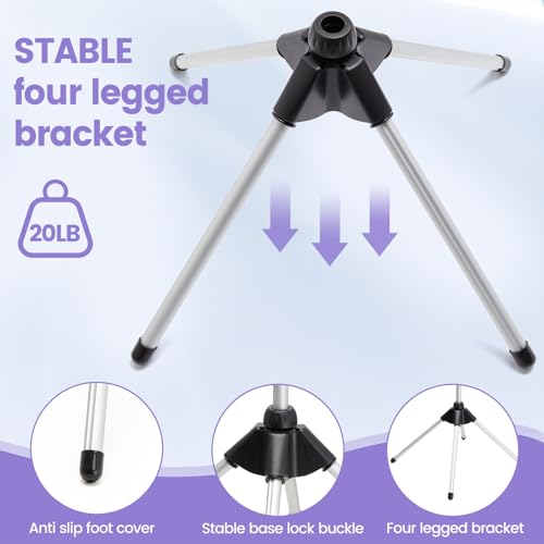 Adjustable Hair Dryer Stand, 29-59 Inch Hair Dryer... (black | Metal)