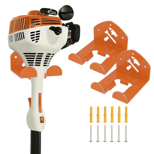 FLEXI RODS Garage Organization Storage Trimmer Rack Garden Power Tool Hanger for Grass Trimmer, Hedge Trimmer, Heavy Duty Weed Wacker Hook Tool Organizer, 2 Pack