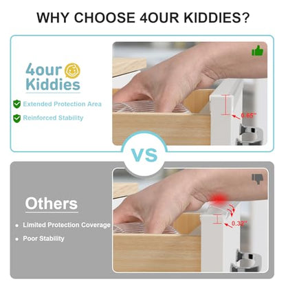 12 Pack Cabinet Protectors for Kitchen Cabinets, 1... (Clear)