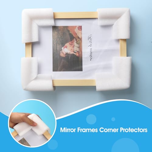 36 Pcs Thickened Foam Corner Protectors for TV,Picture,and Mirror Frames,moving supplies and packing materials for picture boxes,shipping supplies for book corner