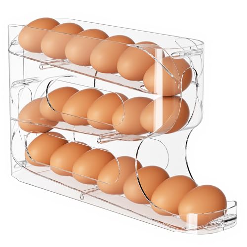 Clear FIFO Egg Holder for Fridge, Egg Dispenser fo... (‎clear)