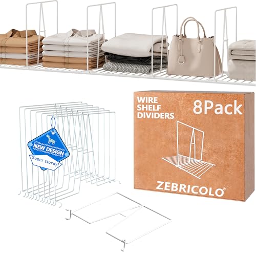 shelf dividers, create 40% more closet space, Set...