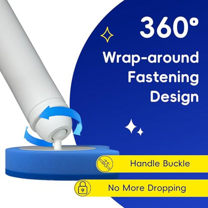 Newlonis® Disposable Toilet Bowl Brush, 32 Scented Refills, Wall-Mounted | Touch-Free, Toilet Cleaning Supplies