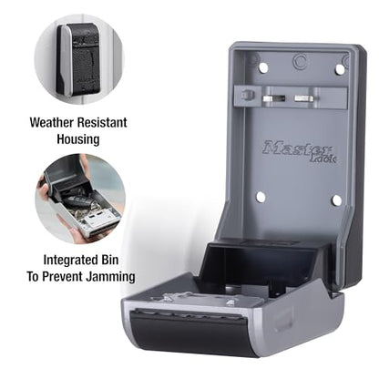 Master Lock High Capacity Key Lockbox, Combination Dial, Wall Mount