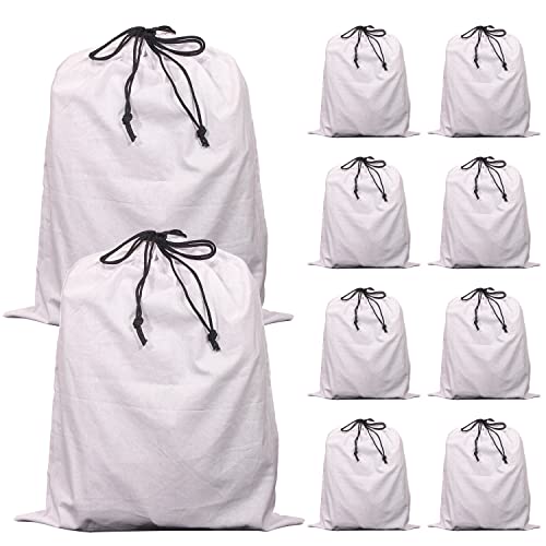 10 Pack Drawstring Dust Covers Large Cloth Storage Pouch String Bag for Handbags Purses Shoes
