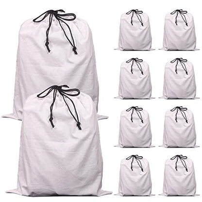 10 Pack Drawstring Dust Covers Large Cloth Storage Pouch String Bag for Handbags Purses Shoes