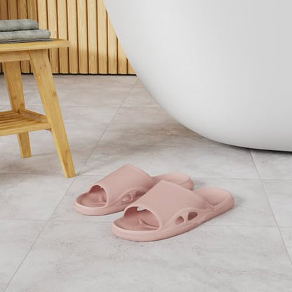 LM Women Shower Slippers Bathroom Slippers Sandals House Slippers Non Slip Shoes Dorm Shoes