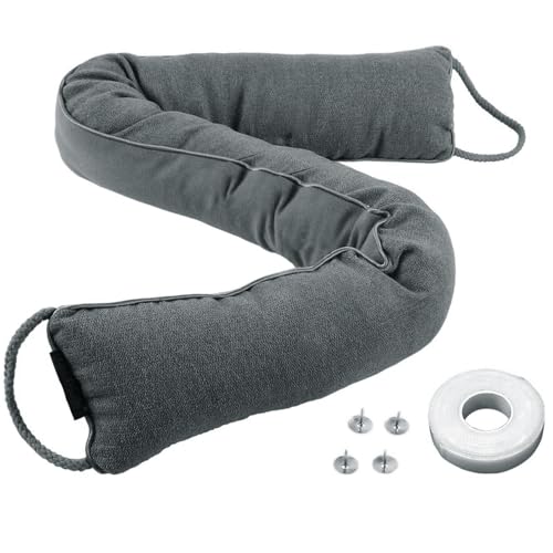 1Pack 36inch Heavy Duty Door Draft Stopper for Bot... (Grey_1pack | Polyester)