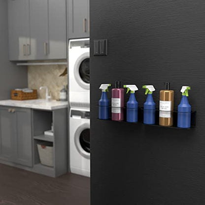 6 All-Purpose Spray Bottle Holder | Easy Install Wall Mount Hardware Included | Heavy-Duty Powder Coated Steel Storage Rack for Garage And Home | Craft Workspace Paint Bottle Organizer USA Made