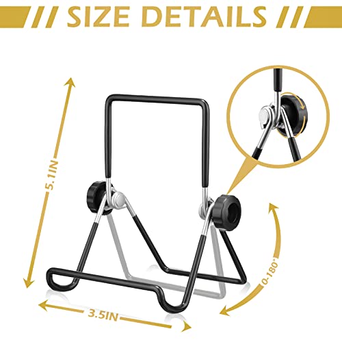 24 Pack Book Stand, Foldable Picture Holders for T... (Metal)