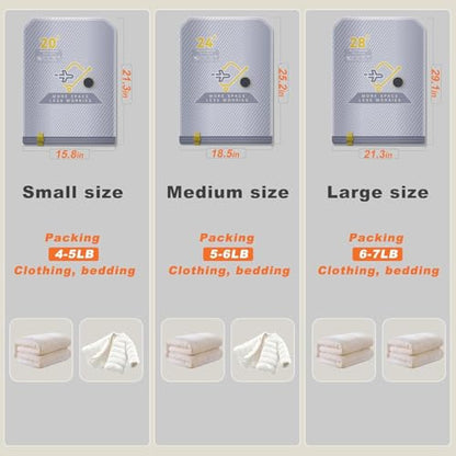 10-Pack Vacuum Bags for Travel with Wireless Rechargeable Pump, Carry-on Size Compression Packing Bags for Luggage & Suitcase, Space Saver for Clothes & Clothing, 10 Combo Travel Size, Fast 3S Vacuum