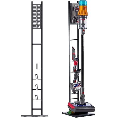 Vacuum Storage Bracket Stand for Dyson V15 V12 V11 V10 V8 V7 V6 DC Series, Metal Vacuum Stand Compatible with Most Wall Mounted Vacuum Holder for Levoit LVAC-200 LVAC-300 Storage Accessories
