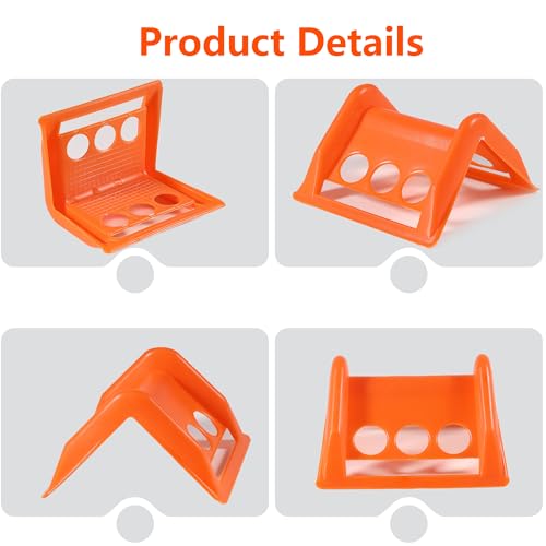 30 Pack Plastic Corner Protectors and Edge Protectors for Flatbed Trucks, Compatible with 4 Inch Ratchet Straps, Cargo Load Guard
