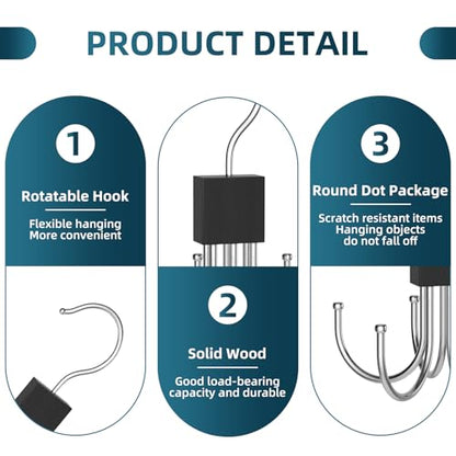 Multi-Purpose Rotatable Belt Hanger & Organizer for Closet - Space-Saving Storage for Belts, Bras, Hats, Tank Tops, Ties, Scarves, and Purses