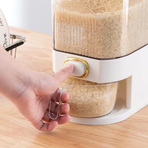 Gagee 11 Lbs Rice Dispenser, Clear