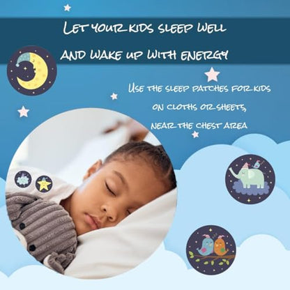 60PCS Zen Sleep Patches for Kids & Adults, Melatonin-Free with Natural Oils | Bedtime Support Stickers with Lavender, Chamomile, Frankincense & Essential Oils, for Calm Evening Routines