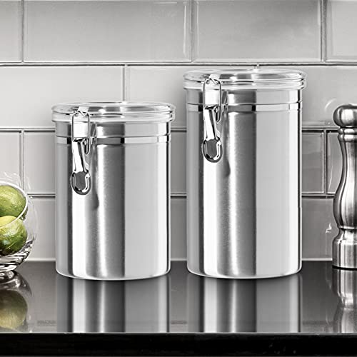 Stainless Steel Kitchen Canister 62 fl oz - Airtig... (Stainless Steel | Stainless Steel)