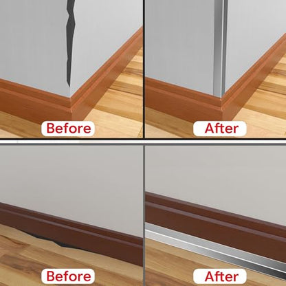 Wall Corner Protector Peel and Stick Corner Trim Molding | Flexible Wall Corner Guards Trim Inside & Outside Self Adhesive Moulding Trim for Edge Corner, Silver, 0.8 in x 20 Ft