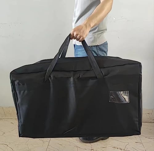 2 Pack Large Canvas Storage Carrying Bags for Camping & Moving | Water-resistant & dustproof, suitable for pillow, closet, under-bed, dorm & garage organization