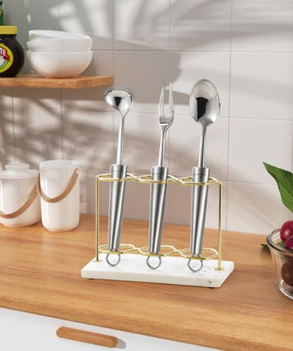 Emibele Electric Toothbrush Holder, 3 Slots 2-Layer Gold Toothbrush Holder | Bathroom Resin Toothpaste Razor Storage Non-slip Organizer for Bathroom Toothbrush Toothpaste Cleanser, Gold Marble White