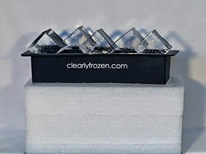 ClearlyFrozen® Best (4.6 Stars) & Top Capacity (10 2” Cubes) Clear Ice Tray