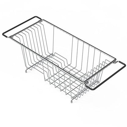 Simple Houseware Stainless Over Sink Counter Top Dish Drainer Drying Rack