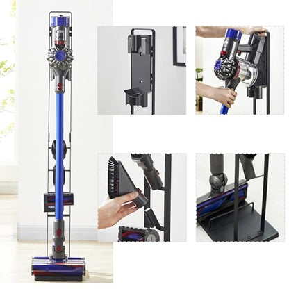 Vacuum Stand for Dyson,Vacuum Accessories Stable Metal Storage Bracket Holder for Dyson Handheld V15 V11 V10 V8 V7 V6 Cordless,DC30 DC31 DC34 DC35 DC58 DC59 DC62 DC74(Black) …
