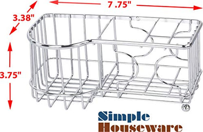 Simple Houseware Multi-Functional 6 Slots Toothbrush Holder, Chrome