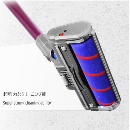 Soft Roller Cleaner Head Replacement Parts for Dyson v7 v8 v10 v11 v15 Animal Cyclone Absolute Fluffy Original Laser High Torque Vacuum Attachments with 4 LED Lights, v10 Slim, v12 NOT Compatible