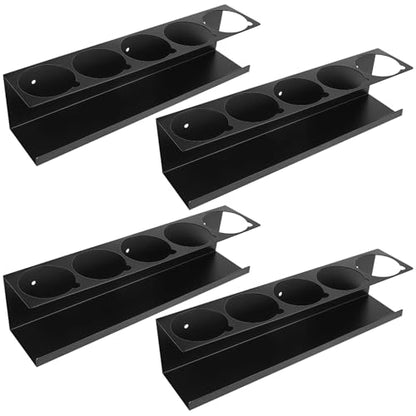 4 Pcs Spray Can Holder Organizers, 5-can Wall-Mounted Aerosol Can Storage Racks with 3" Openings, Heavy-Duty Metal Paint Bottle Organizers for Garage, Shop, Utility Room