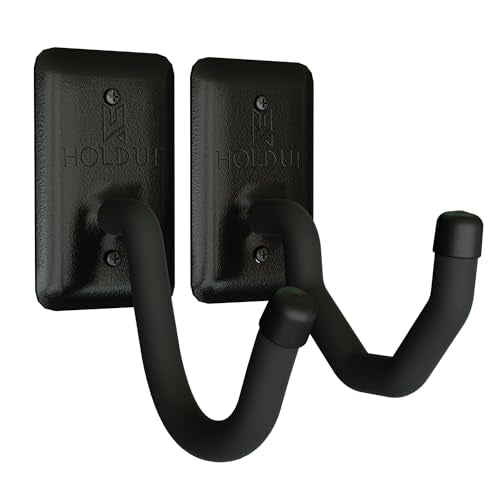 Horizontal Gun Wall Mount for Indoor Display - Shotgun Holder - Bow Wall Hanger - Rifle Wall Mount - Heavy Duty Steel Flatwall Hooks - Made in USA