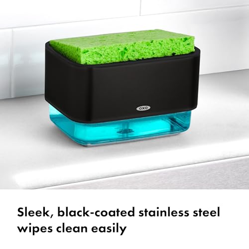 OXO Good Grips Soap Dispensing Sponge Holder - Black