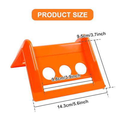 24 Pack 4" Flatbed Edge Protectors with Carrying Case, 4" Winch Ratchet Straps Plastic Corner Protectors for Flatbed Cargo Load (Orange)