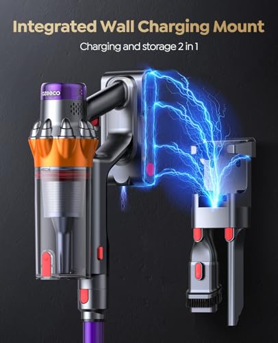 Cordless Vacuum Cleaner, 70Mins 650W 55KPA Vacuum Cleaners for Home, Self-Standing Stick Vacuum with Auto Mode, Anti-Tangle Wireless Vacumm, Scented, Vacuum Cordless for Pet Hair/Carpet/Floor
