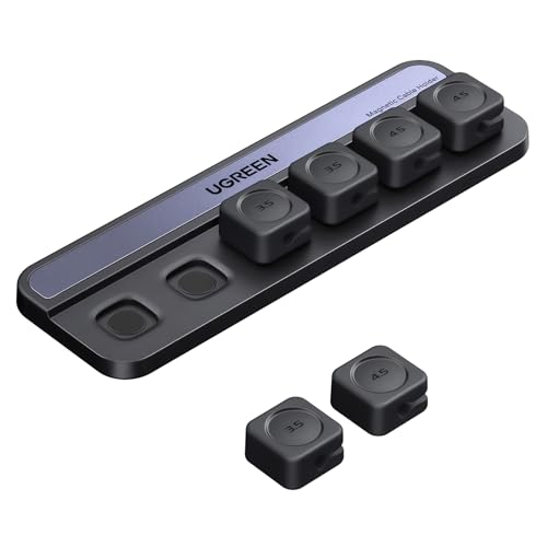 Desk Cable Organizer, Magnetic Cord Holder 6 Pack,...