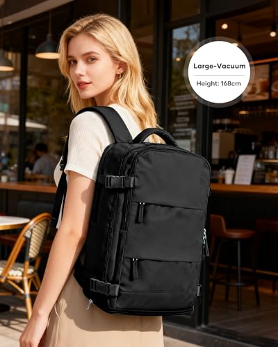 coofay Vacuum Backpack Travel with Pump Vacpack Travel Backpack with Vacuum System Mochila de Viaje Compresion al Vacio Easyvacpack Airbag Backpacks for Traveling Carry on Luggage