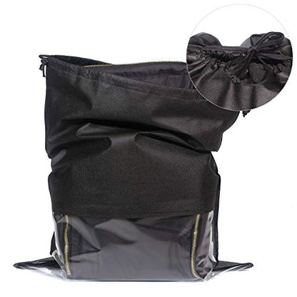 DIOMMELL Set of 6 Dustproof Drawstring Bags Dust Covers Large Non-Woven Fabric Cloth Storage Pouch String Bag for Handbags Purses