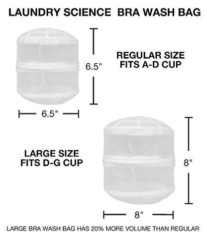 Premium Bra Wash Bag – Set of 3 Mesh Lingerie Laundry Bags for Delicates – Protects Bras, Underwear & Intimates in Washing Machine – Durable Zipper Closure – Regular Size