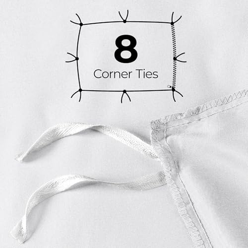 Duvet Cover Queen, 3 Piece Cotton Like Polyester With Zipper Closure, White | Extra Soft and Breathable, Wrinkle & Fade Resistant, Includes Duvet Cover and 2 Pillow Shams, Comforter Not Included, OekoTex