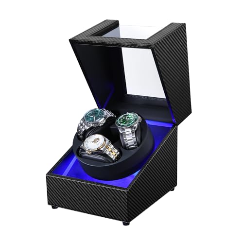 Anyasun 3 Watch Winder Box for Automatic Watch,Ultra Quiet,4 Rotation Modes | 4 modes keep accurate; open-stop prevents overwinding; anti-magnetic; adjustable pillows; USB-C power,ideal for collectors