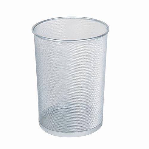 Concept Collection Mesh Metal Trash Can 5-Gallon F... (Clear | Steel)