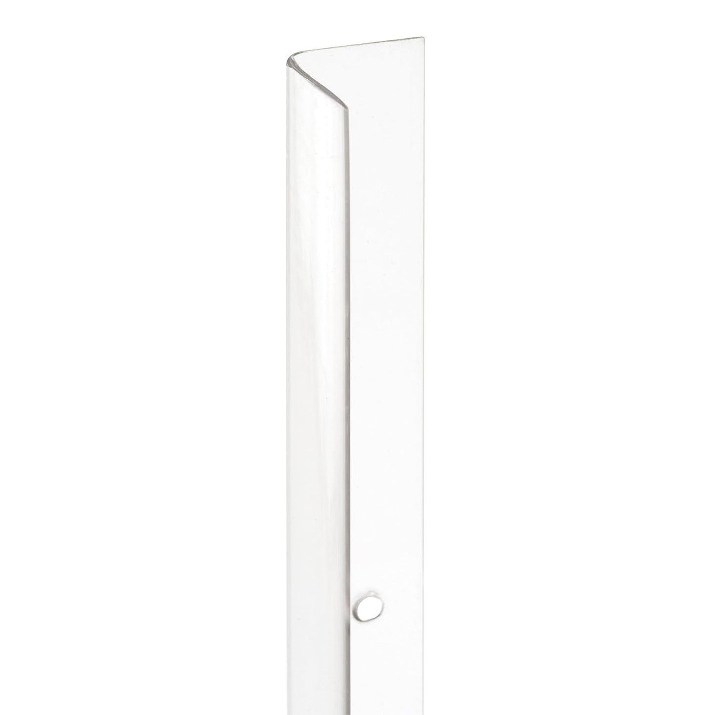 Prime-Line MP9130 Corner Shield Perforated, 1-1/8 In. x 48 in, Vinyl Construction, Clear, Fasteners Included (5 Pack)