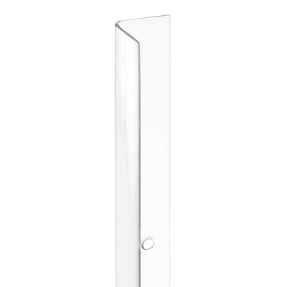 Prime-Line MP9130 Corner Shield Perforated, 1-1/8 In. x 48 in, Vinyl Construction, Clear, Fasteners Included (5 Pack)
